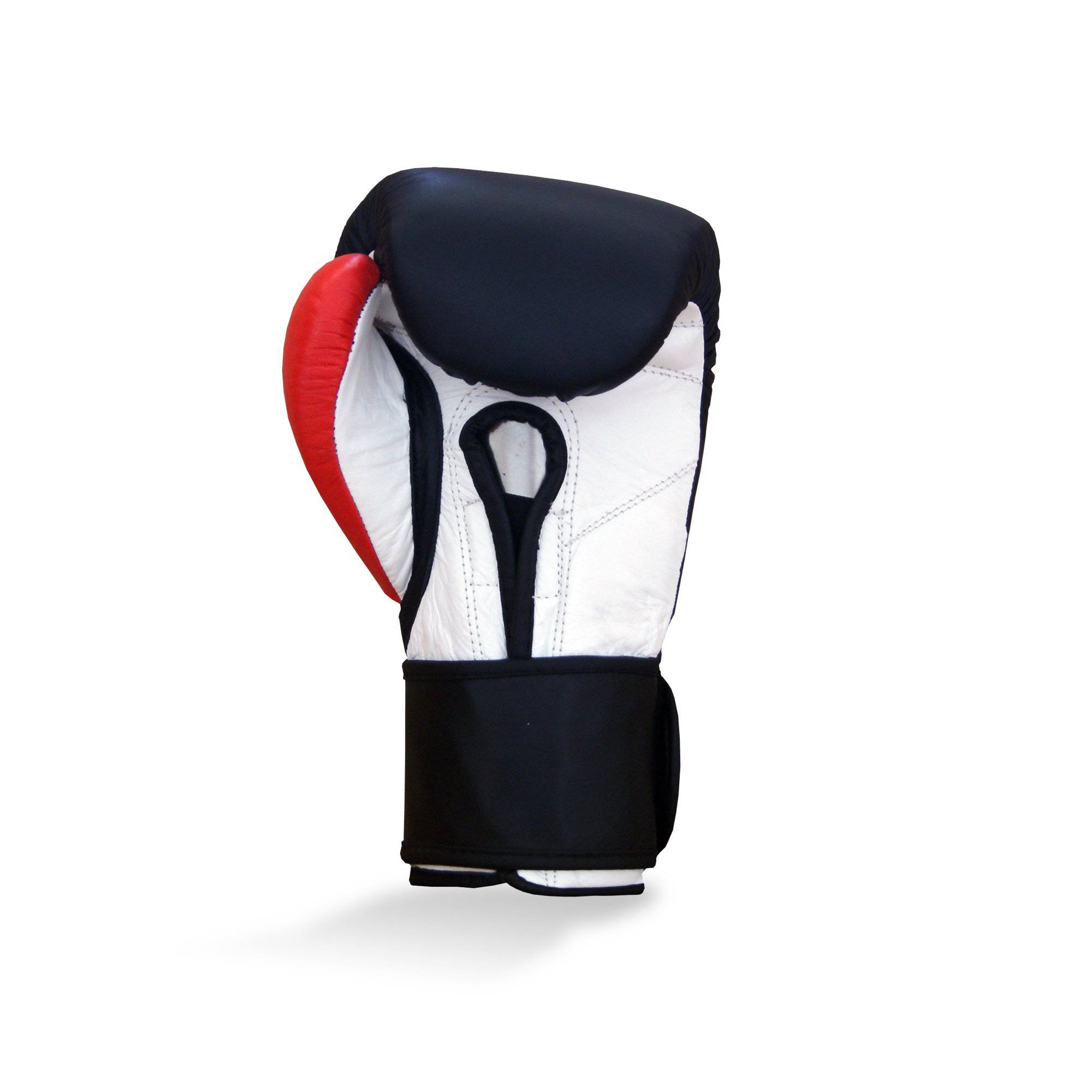 Junior Leather Training Glove 8oz Black / Red / White