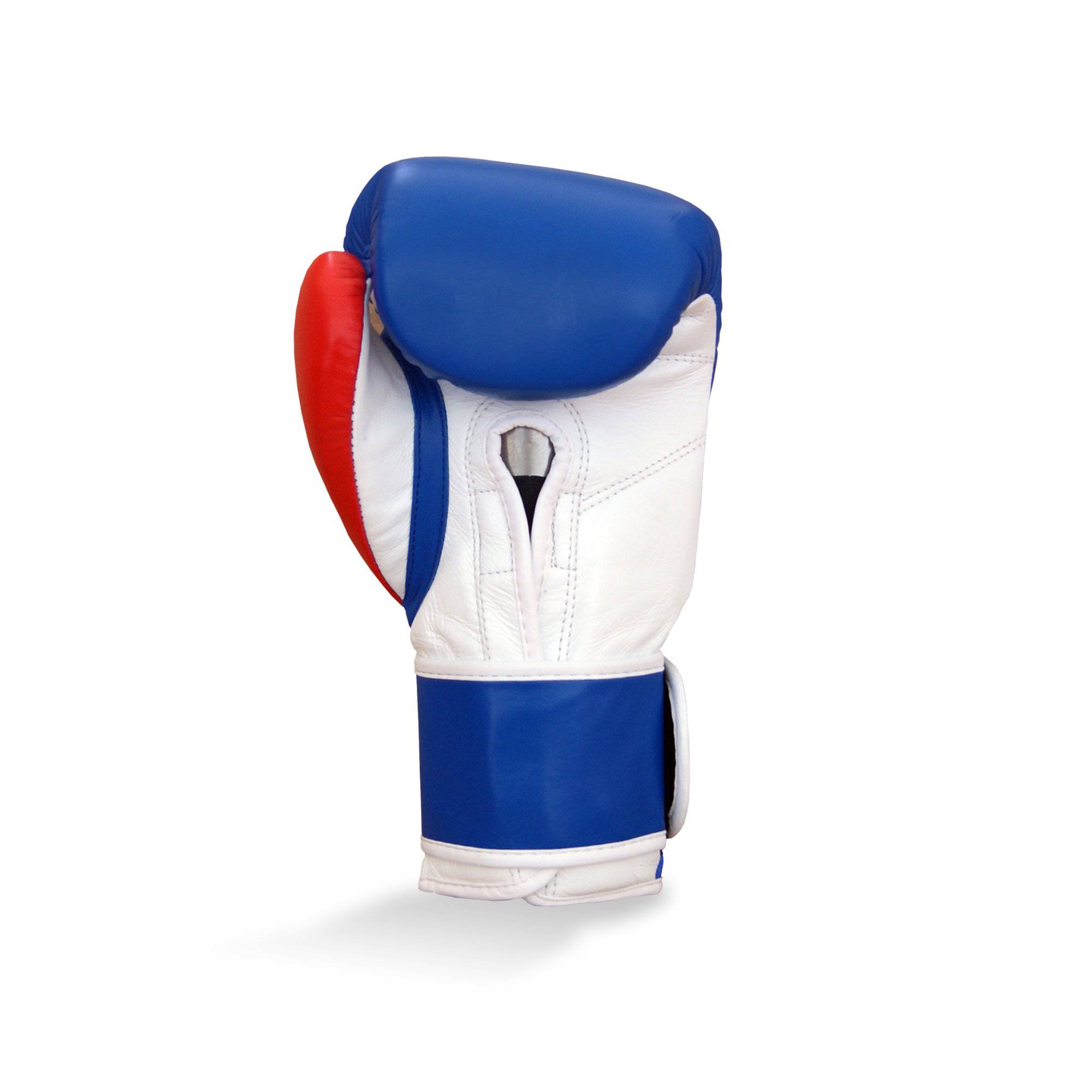 Junior Leather Training Glove 10oz Blue / Red / White