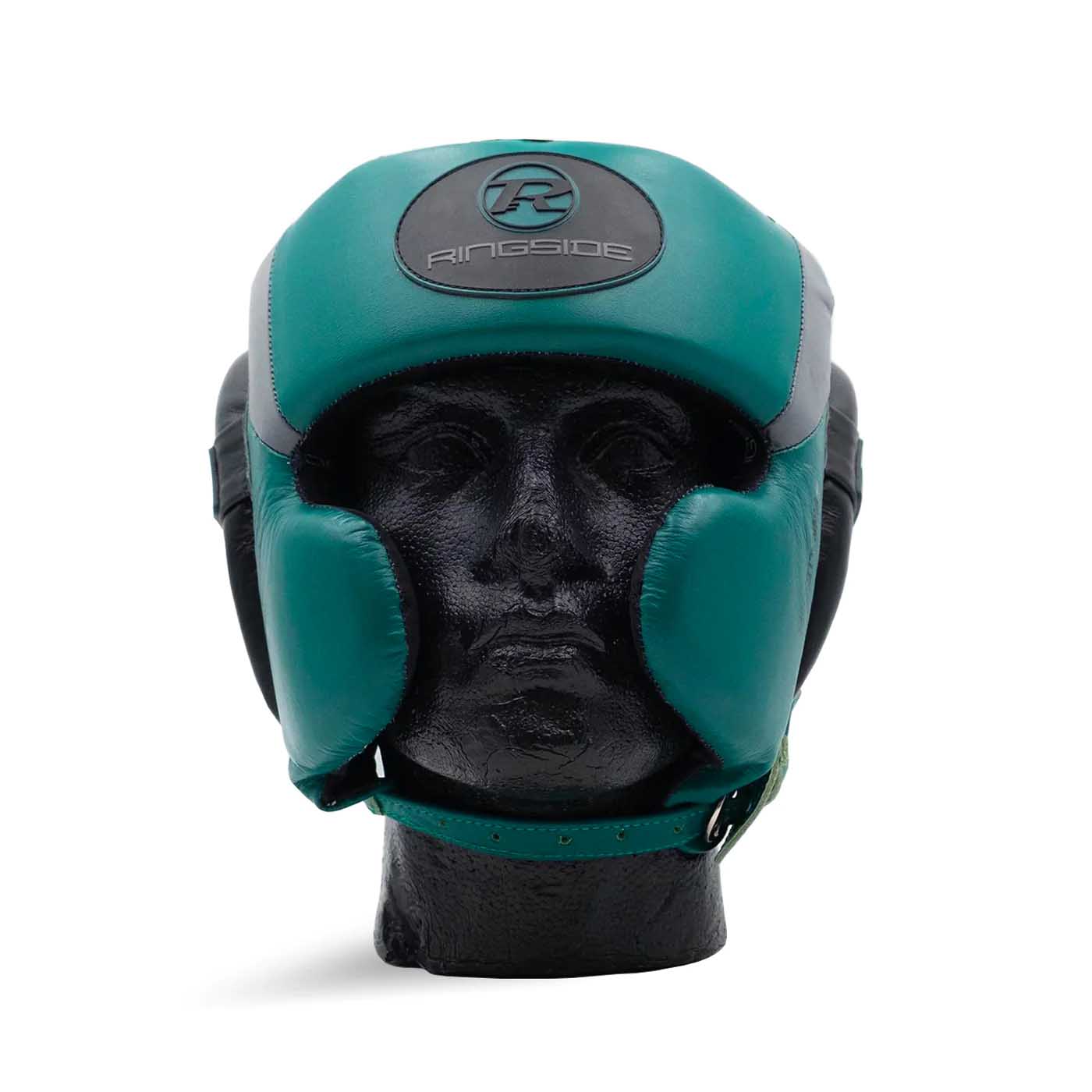 Ringside Boxing UK Pinnacle Series Cheek Head Guard Forest Green Black Grey