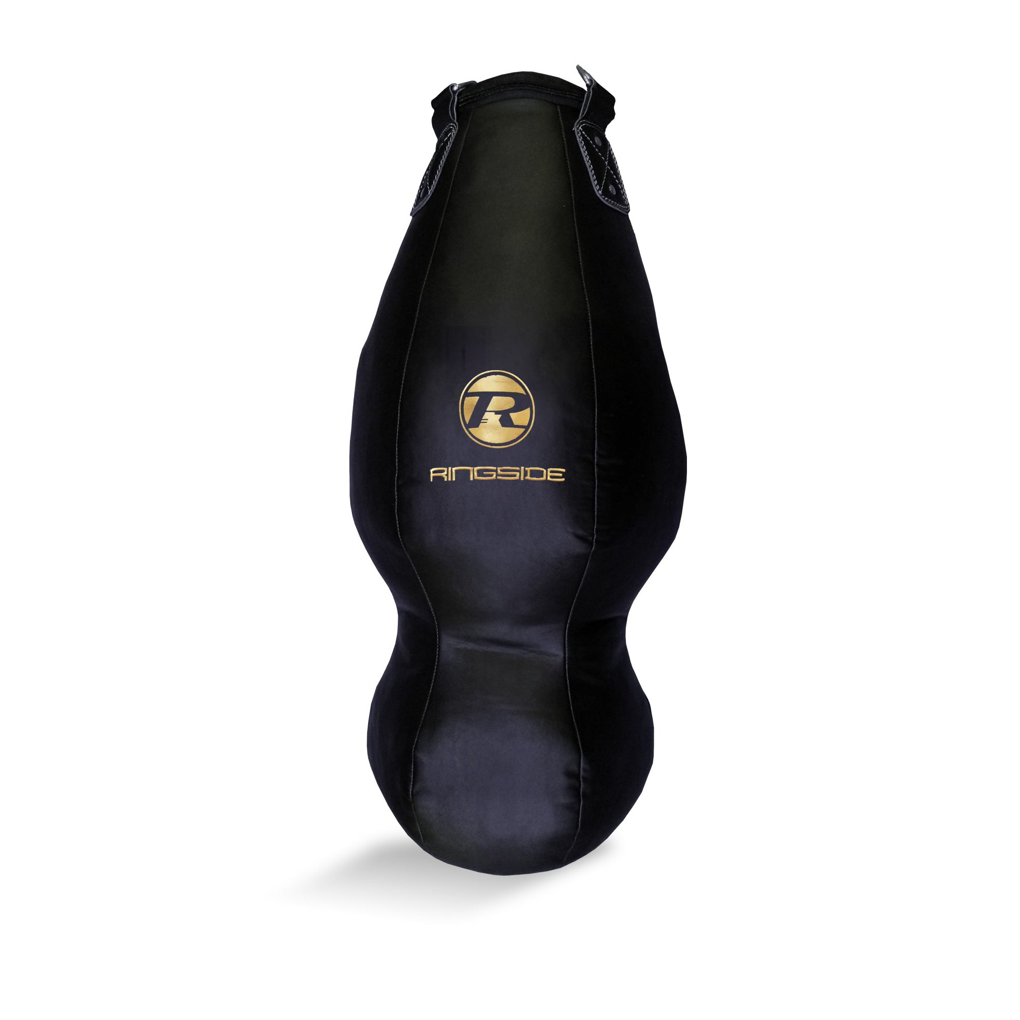 Ringside Double End Buffalo Leather Punch Bag - Black / Gold