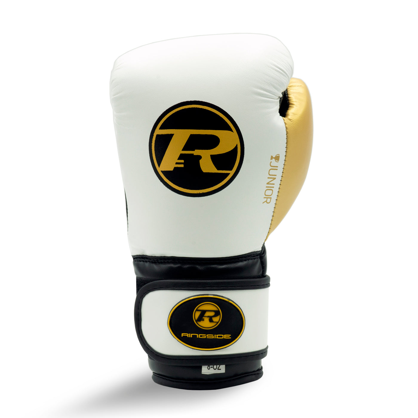 Junior Synthetic Leather Training Glove White / Gold