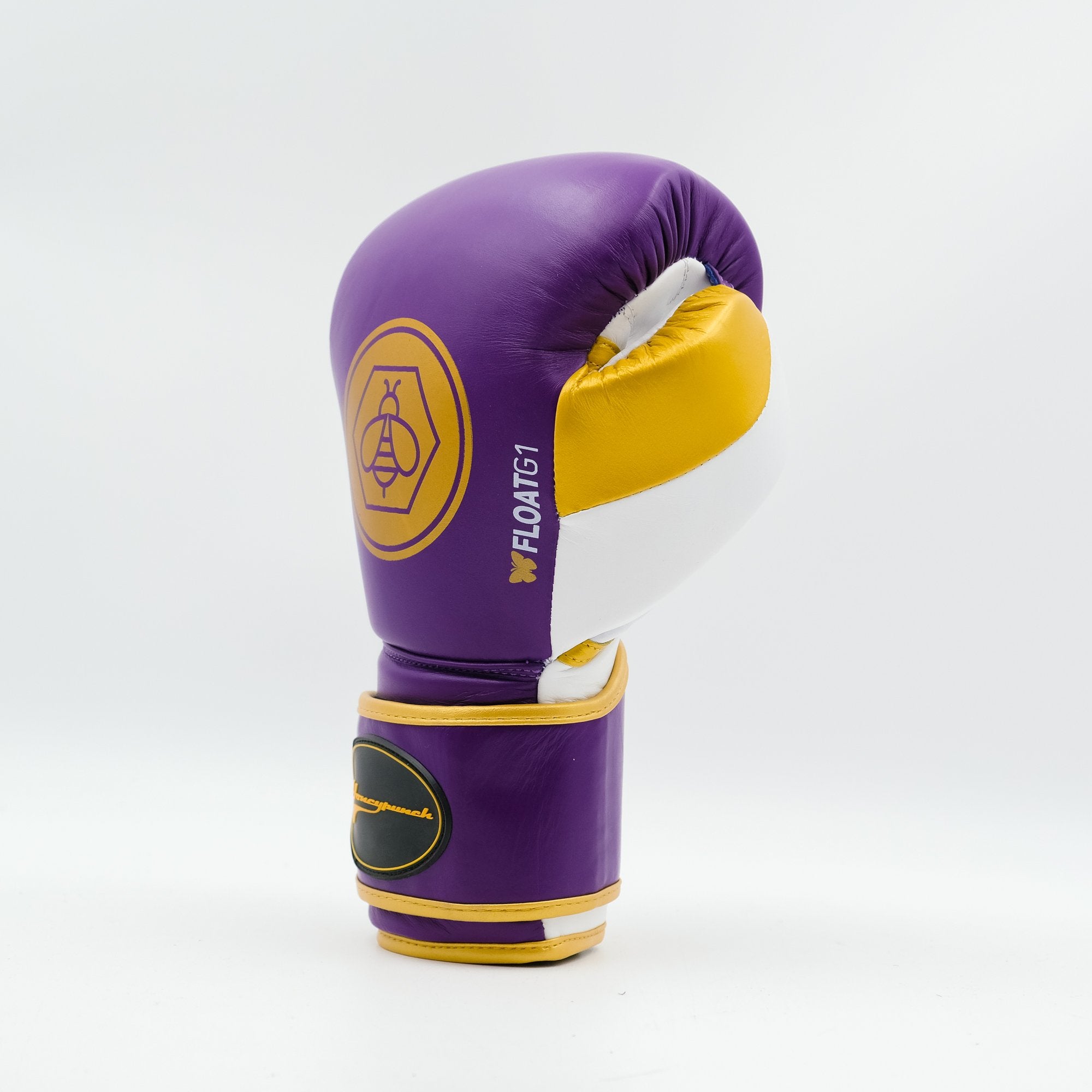 Honey Punch Pro Spar Boxing Glove Mulberry / Gold / White
