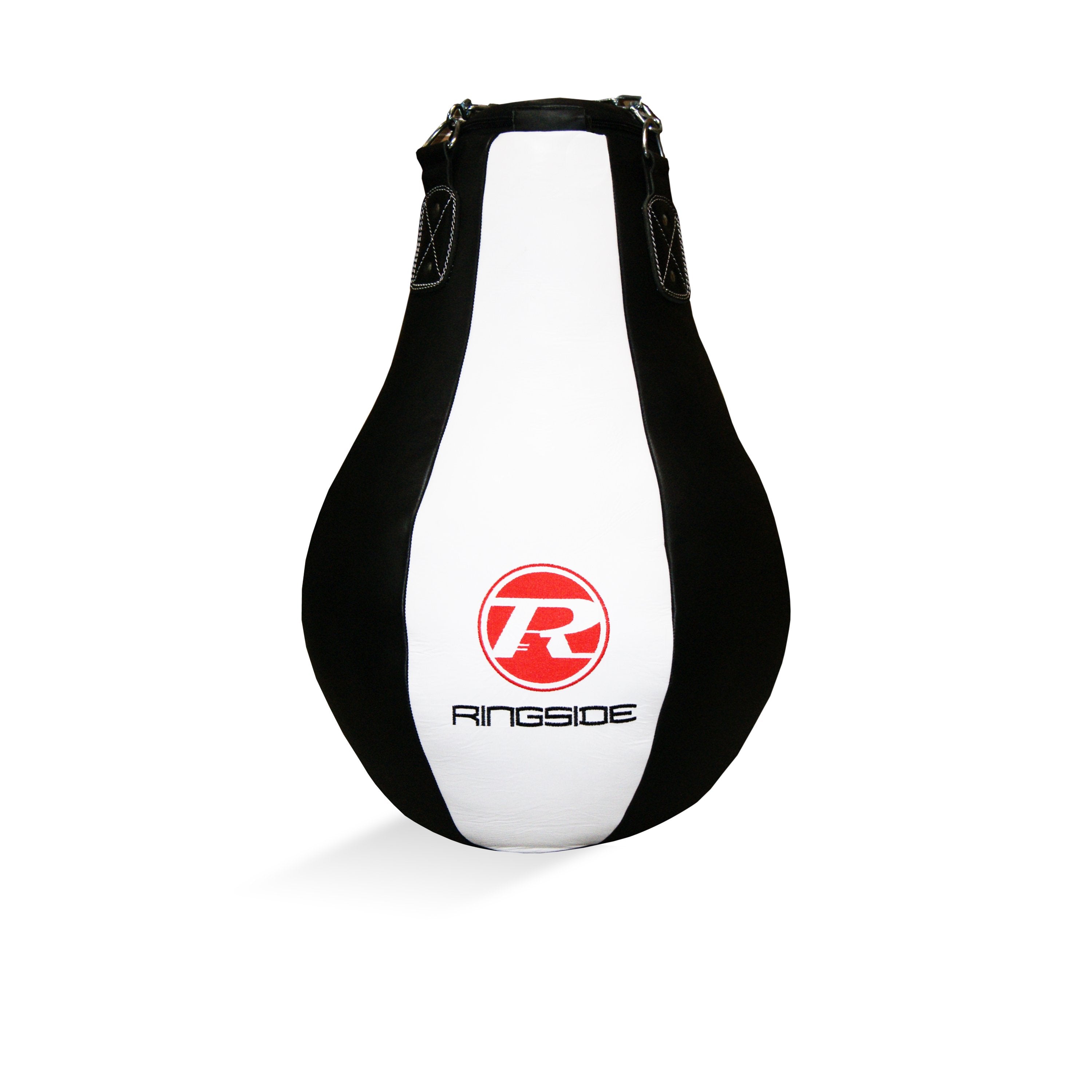 Maize Buffalo Leather Punch Bag - Black / White / Red
