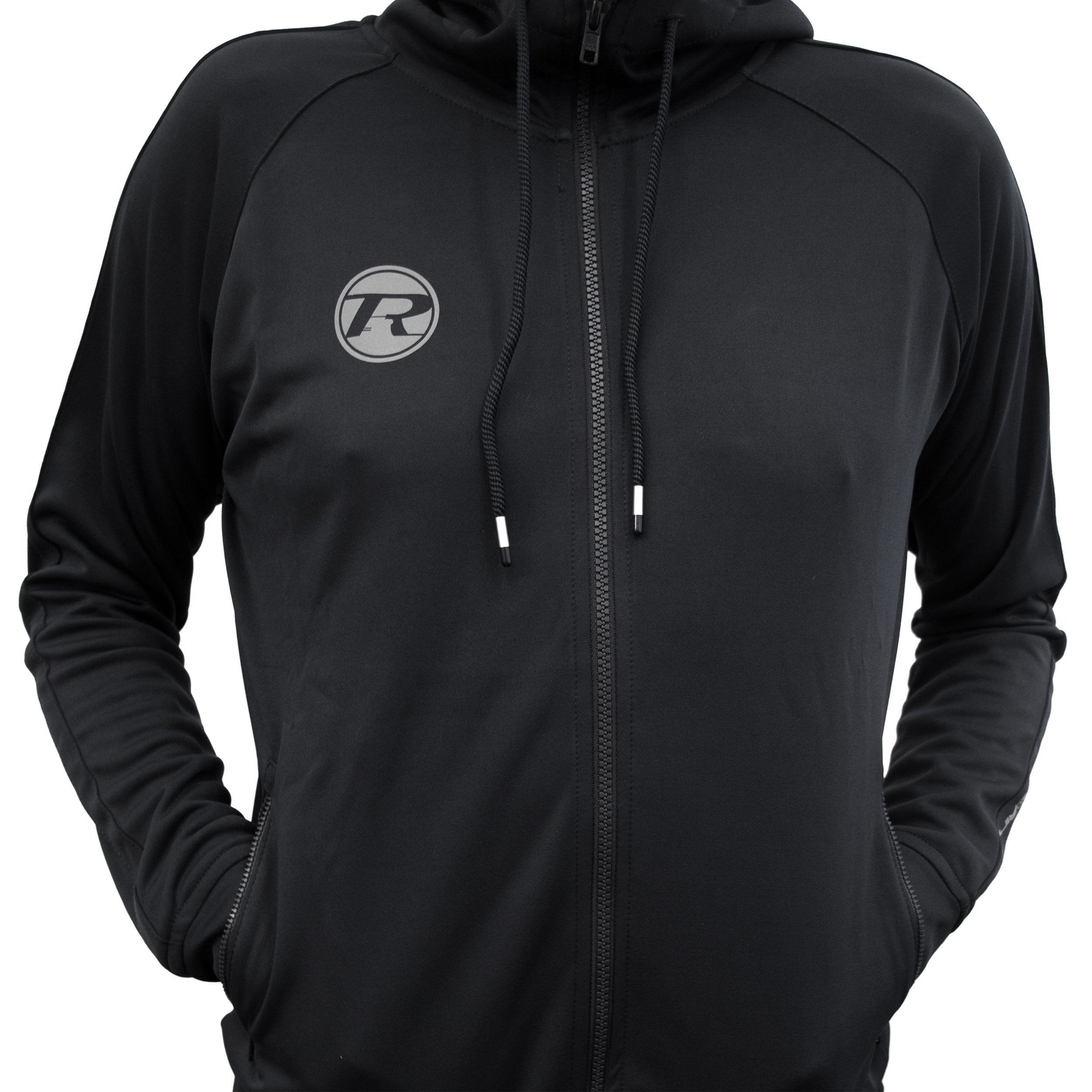 Pro Apparel Hooded Tracksuit Black / Silver