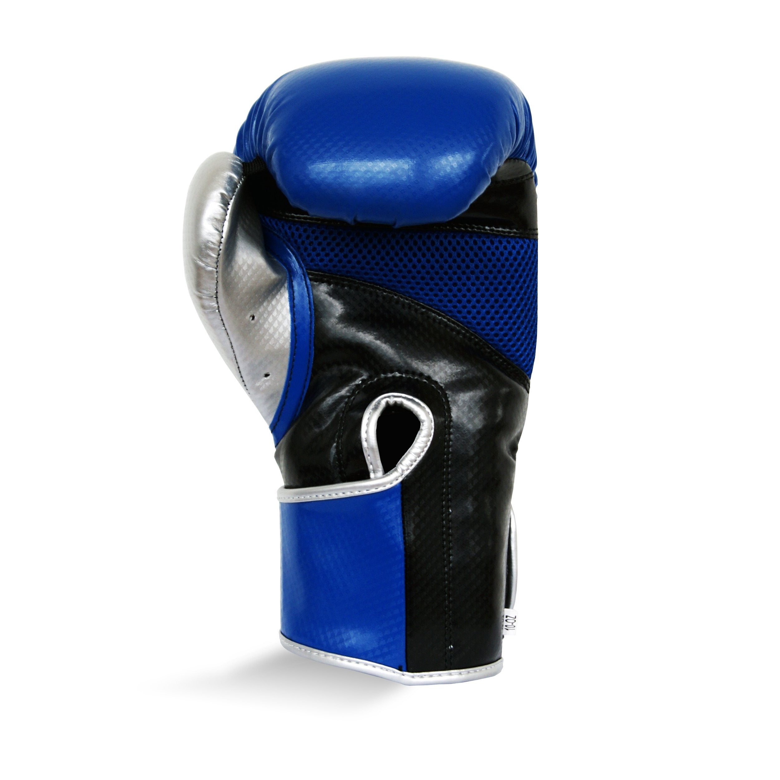 Pro Fitness Synthetic Leather Boxing Glove Metallic Navy / Black / Silver