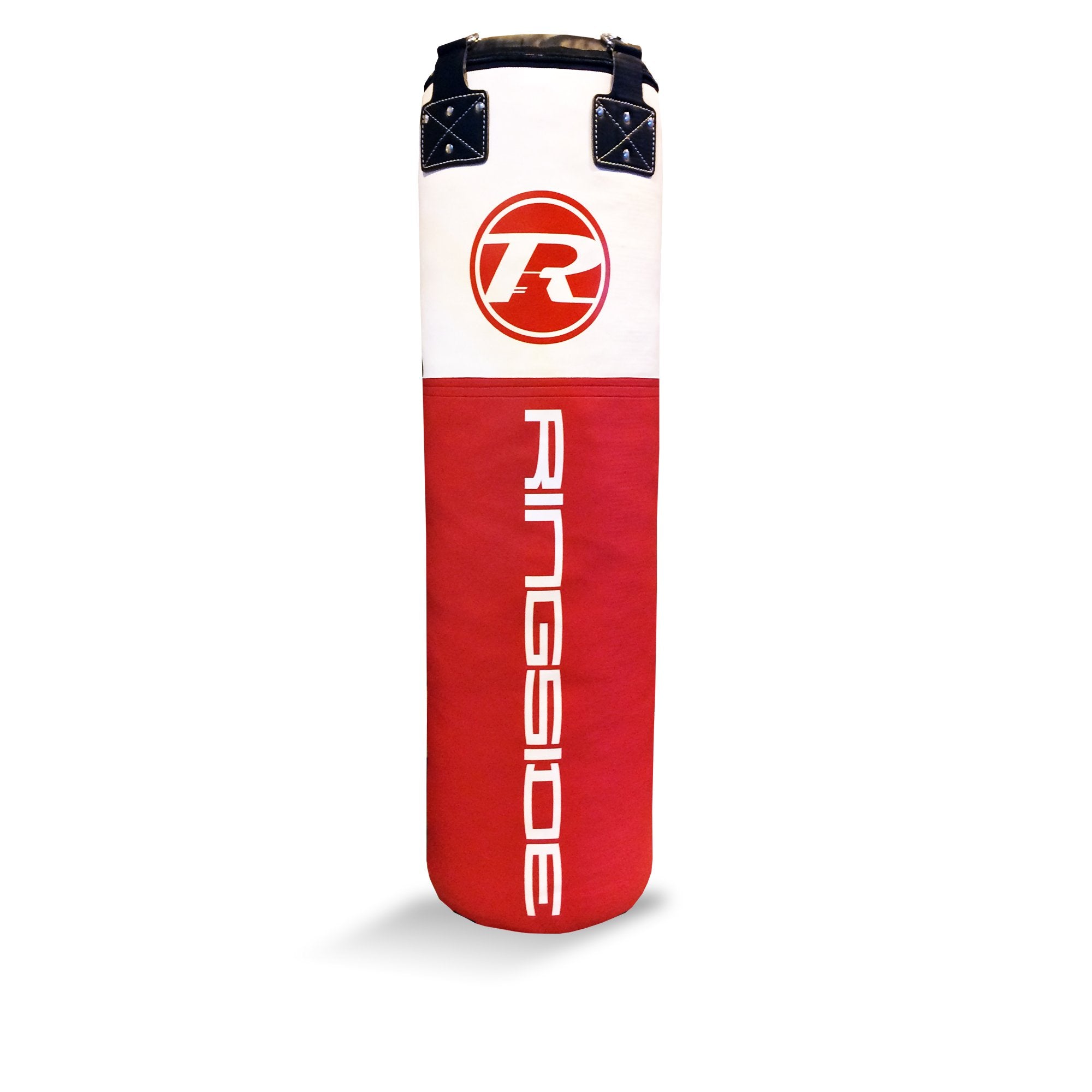 Synthetic Leather 4ft Punch Bag - Red / White