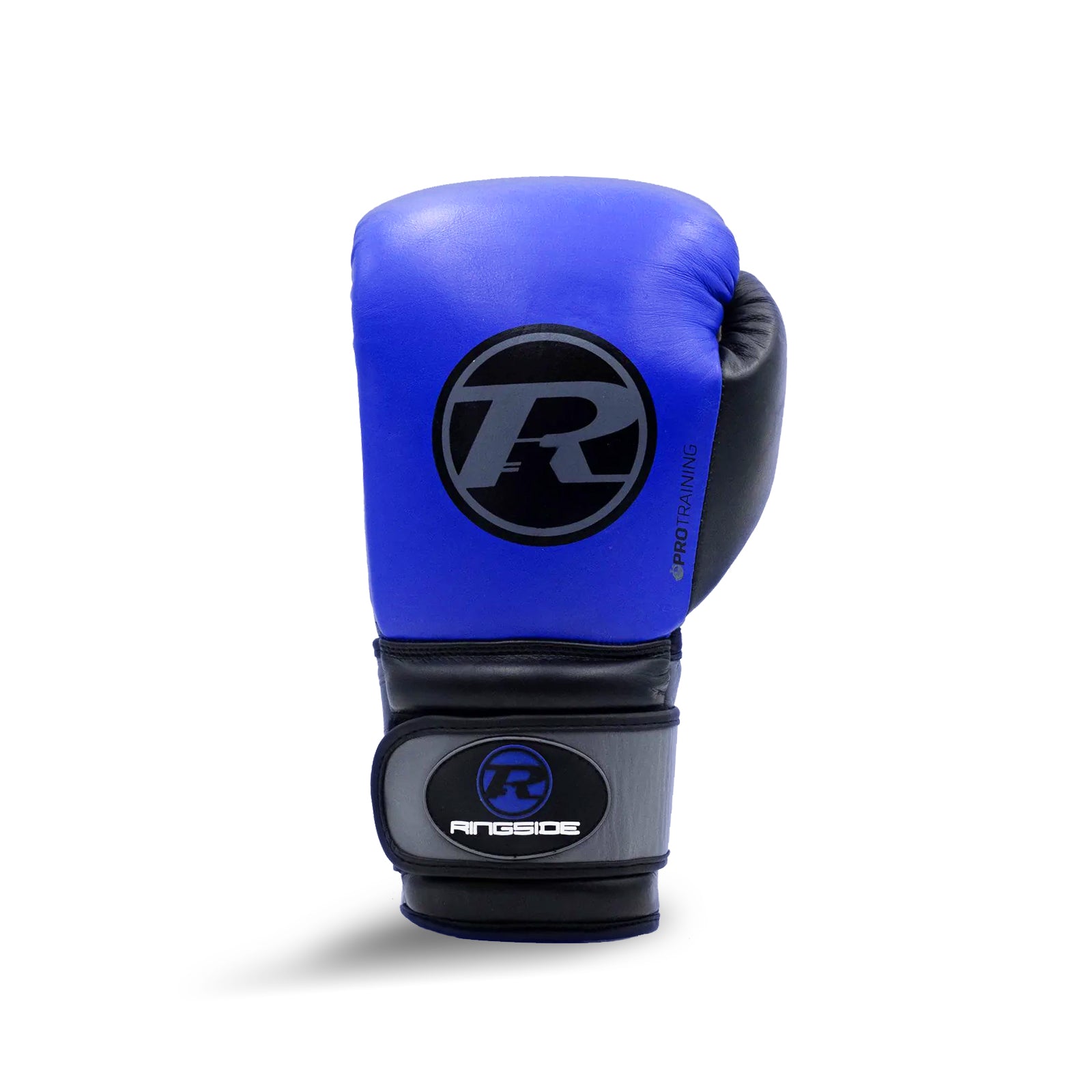 Ringside Strap Boxing Glove Blue on white background