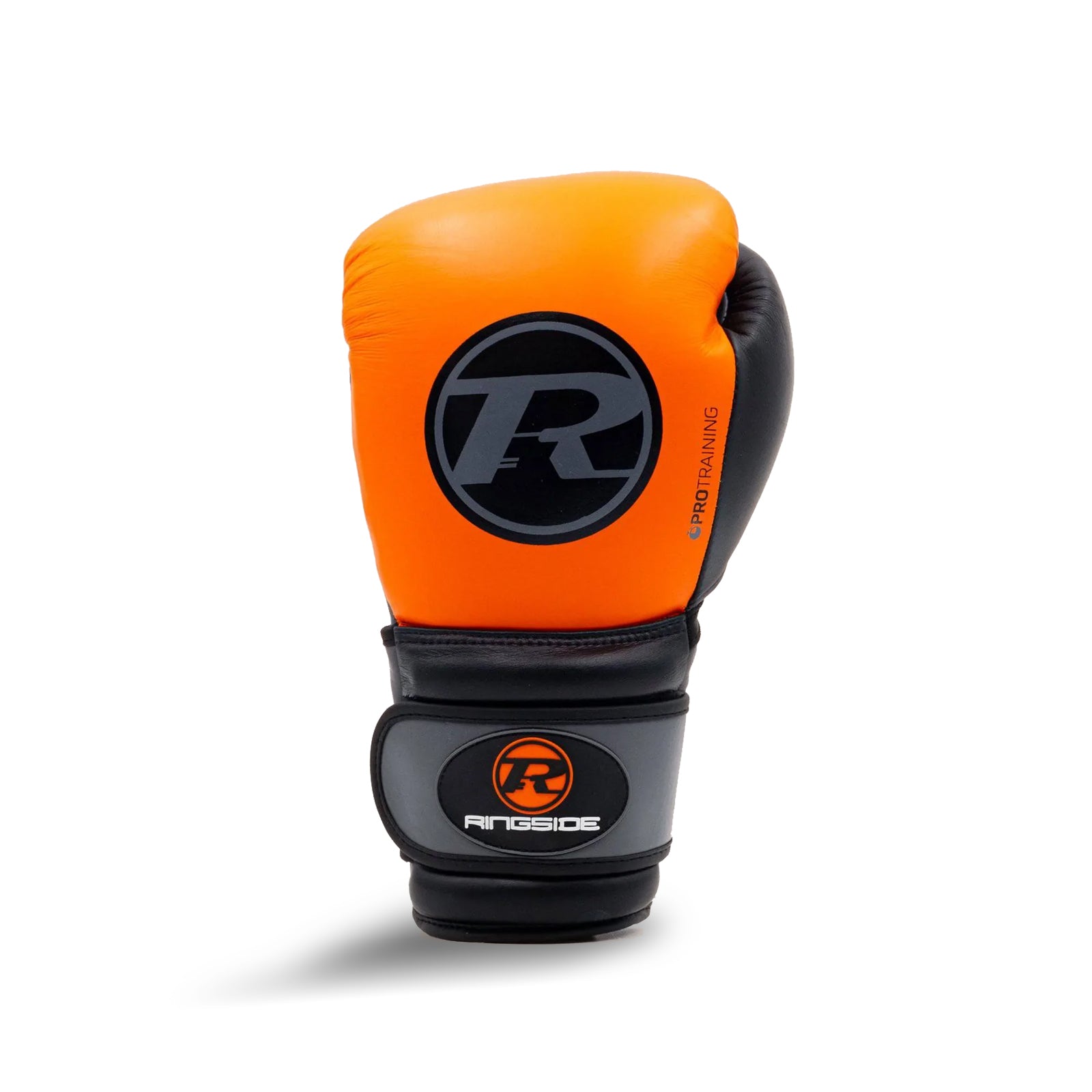 Ringside Strap Boxing Glove Orange on white background