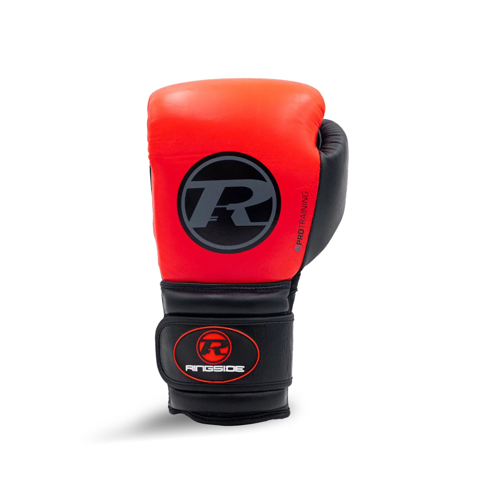 Ringside Strap Boxing Glove Red on white background